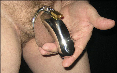 Stainless Steel Chastity Tube.